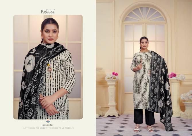 All Black By Radhika Azara Jam Cotton Dress Material Wholesale Price In Surat
